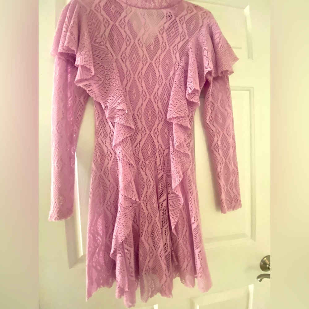 Free people lace long sleeve dress